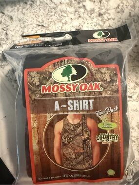Mossy Oak Camouflage Men's Tank Top - black & camo